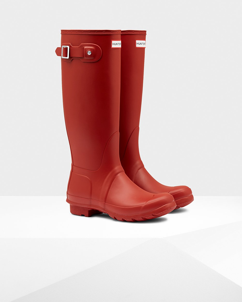 Womens Hunter Tall Rain Boots Red - Original - 1764538-OF